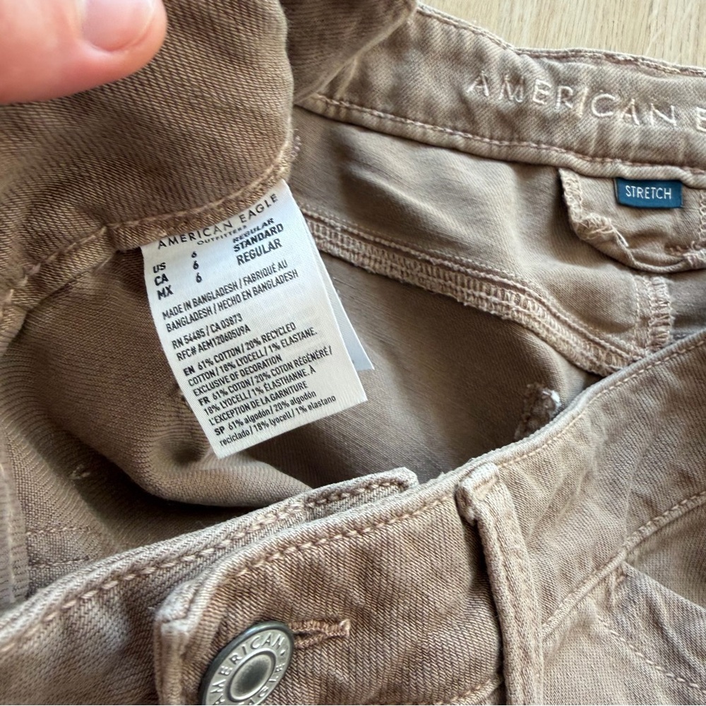 American Eagle Outfitters Tan Wide Leg Pants - Picture 6 of 8